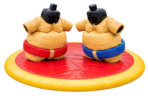 2 costumes de sumo avec tapis 5x5 m